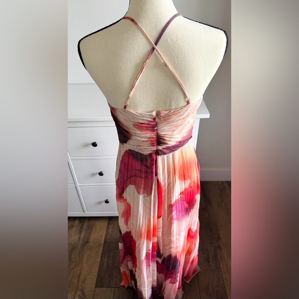 EXPRESS - Maxi Dress in Pink & Coral - Picture 3 of 4